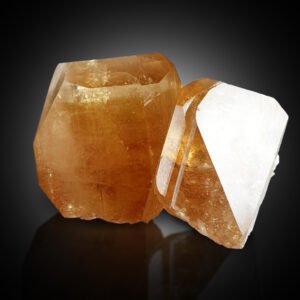 529.75 Cts Orange Brown Topaz Twin Crystal