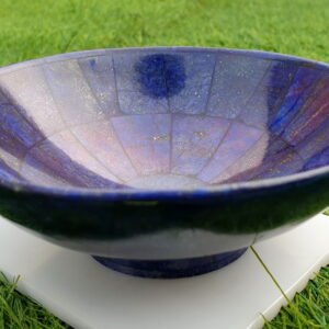 288.05 Gram Blue Lapis lazuli Bowl Shape carving